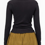 Baserange Apparel Womens Tees Omato Turtleneck in Black