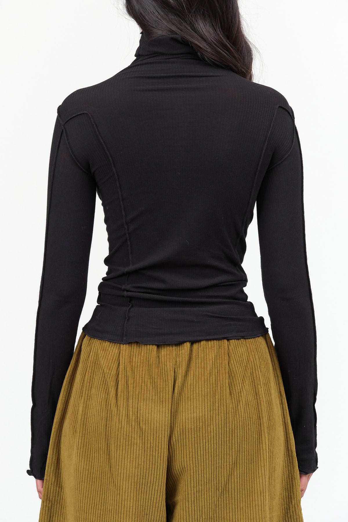 Baserange Apparel Womens Tees Omato Turtleneck in Black