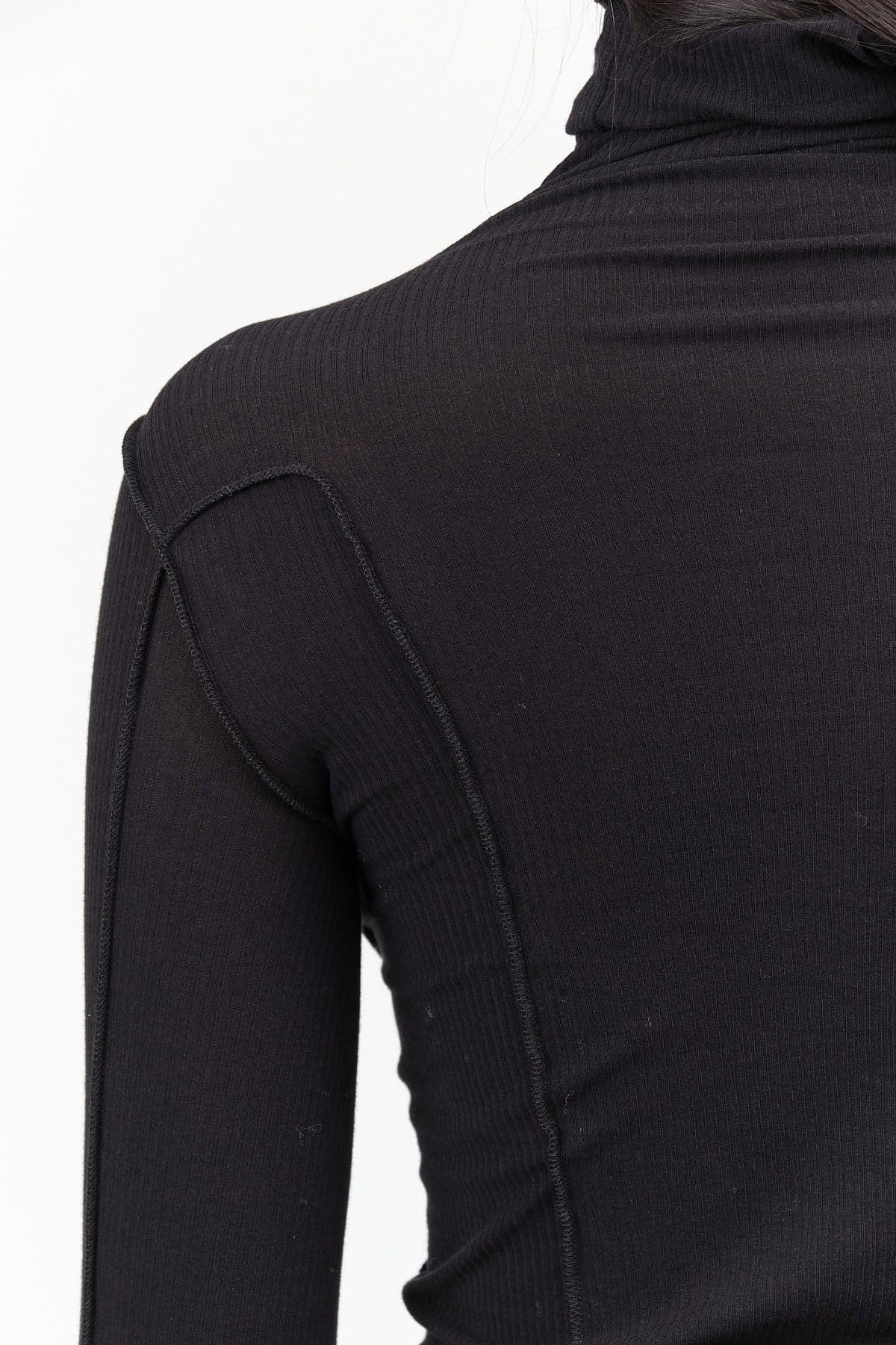 Baserange Apparel Womens Tees Omato Turtleneck in Black