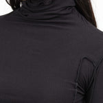Baserange Apparel Womens Tees Omato Turtleneck in Black