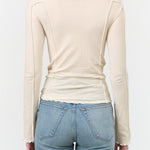 Baserange Apparel Womens Tees Omato Turtleneck in Off White