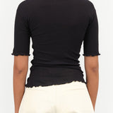 Baserange Apparel Womens Tees Pama 3/4 Top in Black