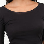 Baserange Apparel Womens Tees Pama 3/4 Top in Black