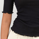 Baserange Apparel Womens Tees Pama 3/4 Top in Black