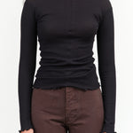 Baserange Apparel Womens Tees Pama Long Sleeve in Black