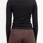 Baserange Apparel Womens Tees Pama Long Sleeve in Black