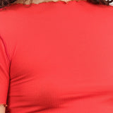 Baserange Apparel Womens Tees Vein Tee Shirt in My Red
