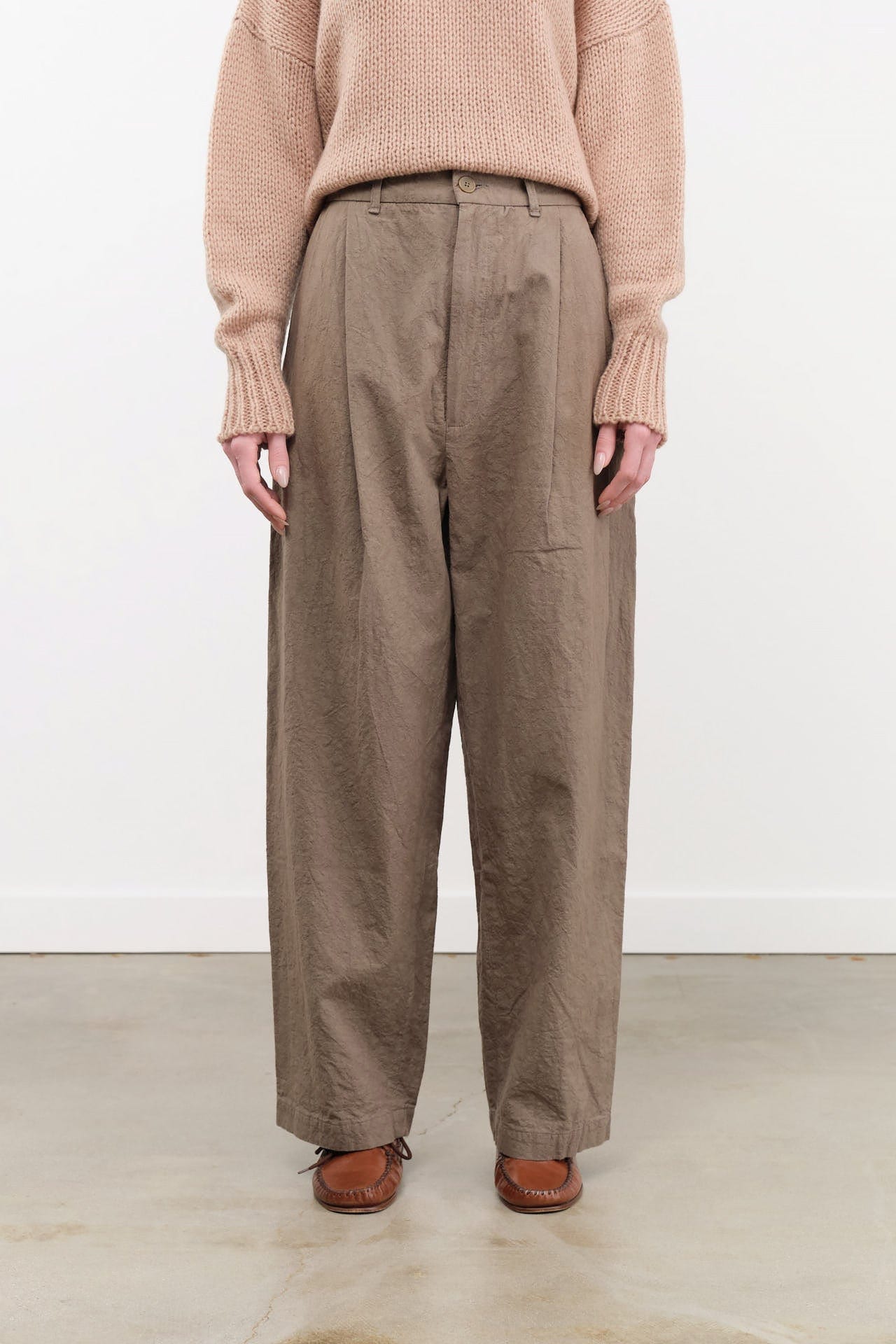Black Crane Apparel Womens Pants Crinkled Trousers