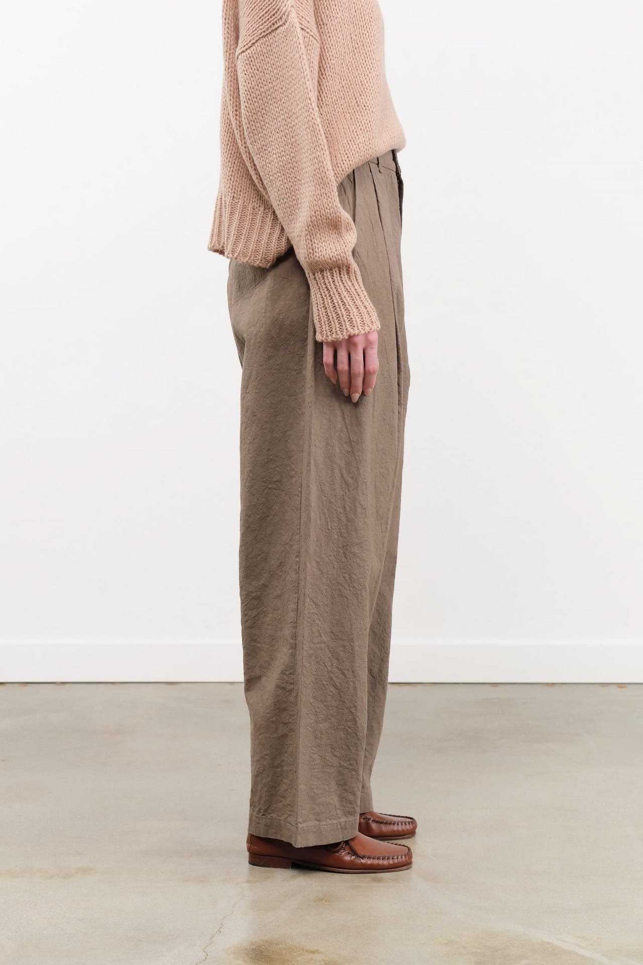Black Crane Apparel Womens Pants Crinkled Trousers