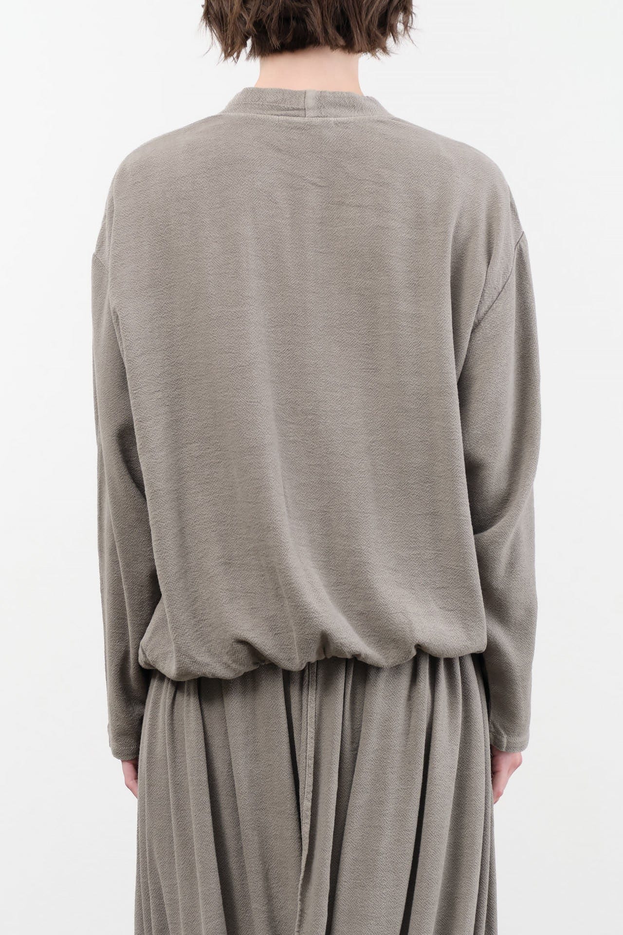Black Crane Apparel Womens Blouses Drapy Shirt