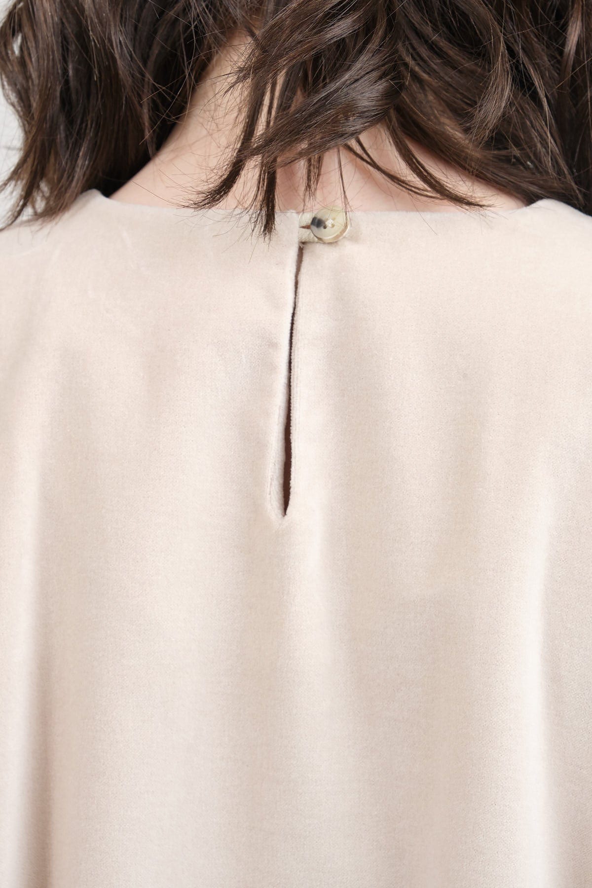 Keyhole detail on Long Bud Dress
