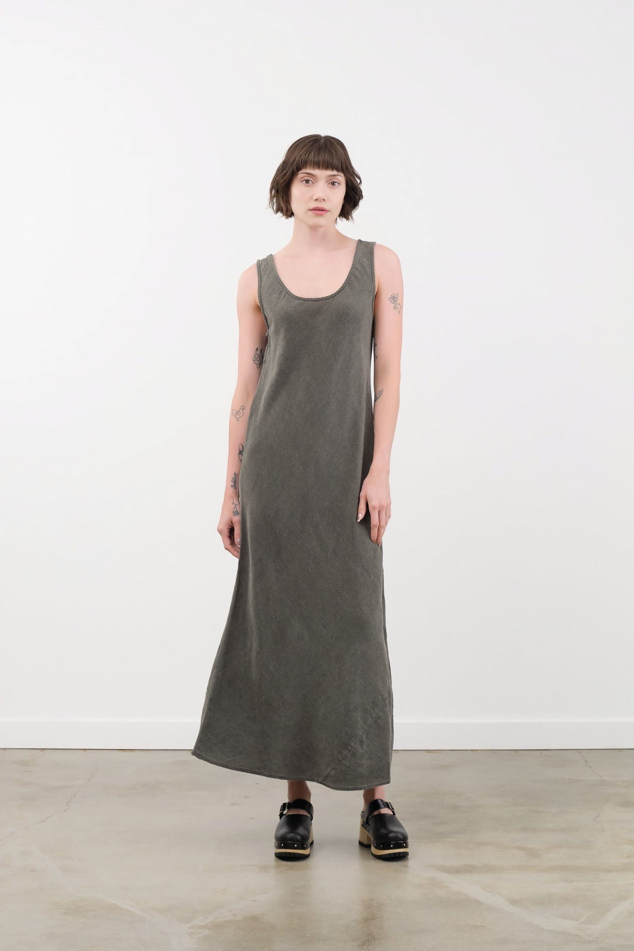 Black Crane | Maxi Dress Large | Cotton | Slate | Women's - Cedar & Hyde Mercantile Black Crane | Maxi Dress Large | Cotton | Slate | Women's - Cedar & Hyde Mercantile