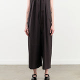 Black Crane Apparel Womens Jumpsuit Shirred Jumpsuit