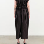 Black Crane Apparel Womens Jumpsuit Shirred Jumpsuit