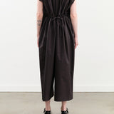 Black Crane Apparel Womens Jumpsuit Shirred Jumpsuit