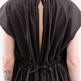 Black Crane Apparel Womens Jumpsuit Shirred Jumpsuit