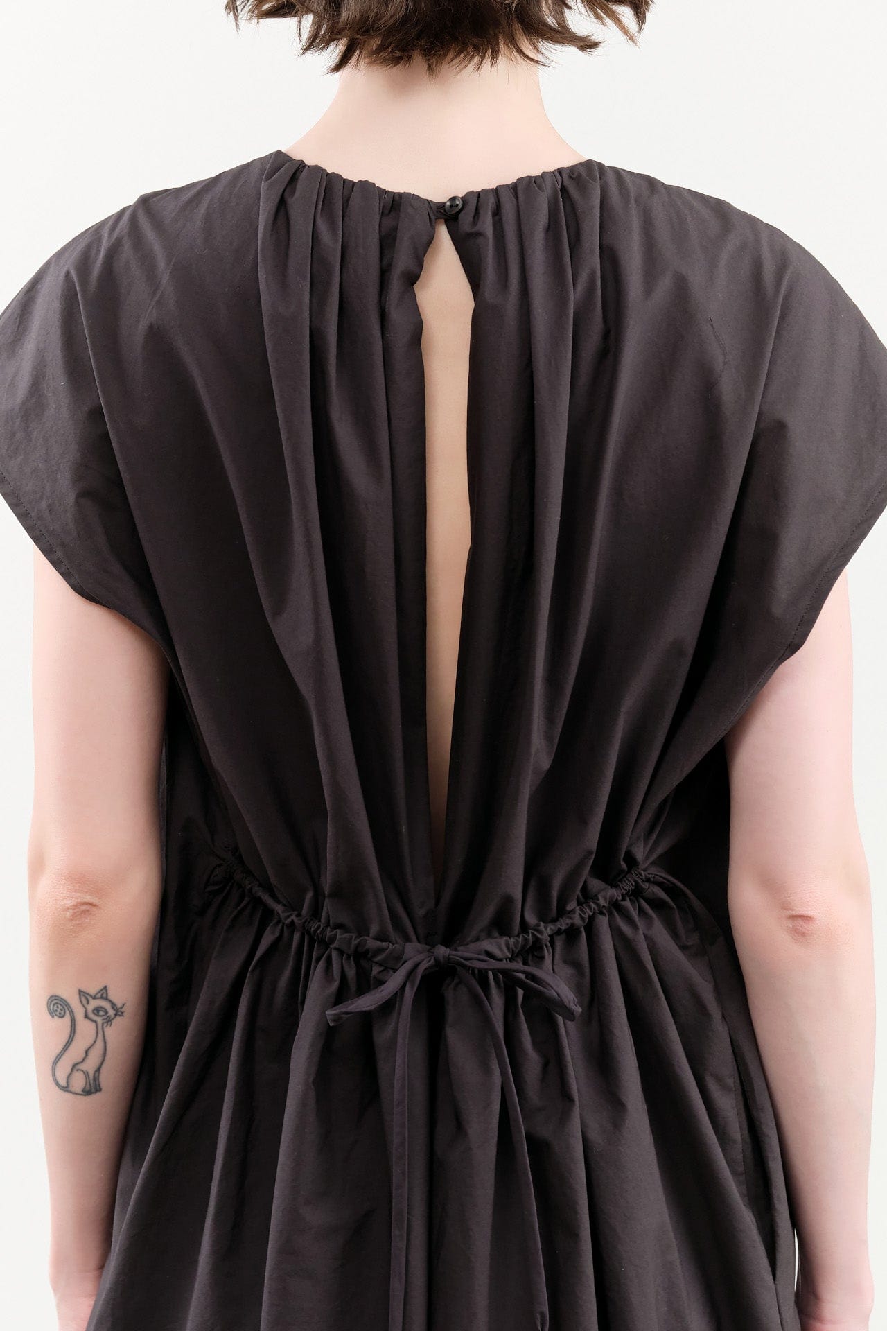 Black Crane Apparel Womens Jumpsuit Shirred Jumpsuit