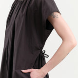 Black Crane Apparel Womens Jumpsuit Shirred Jumpsuit