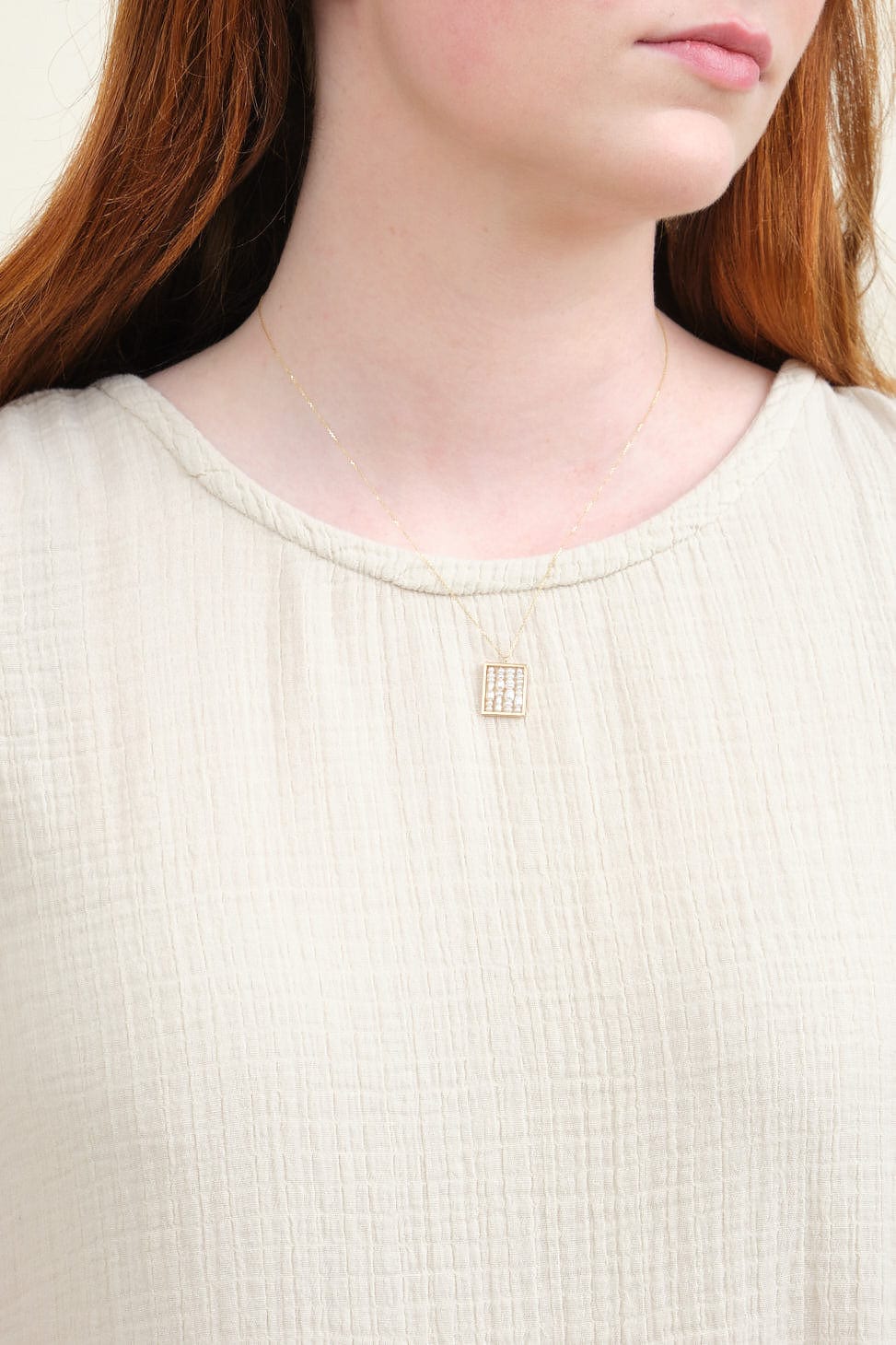 Neckline on Tank Dress in Cloud
