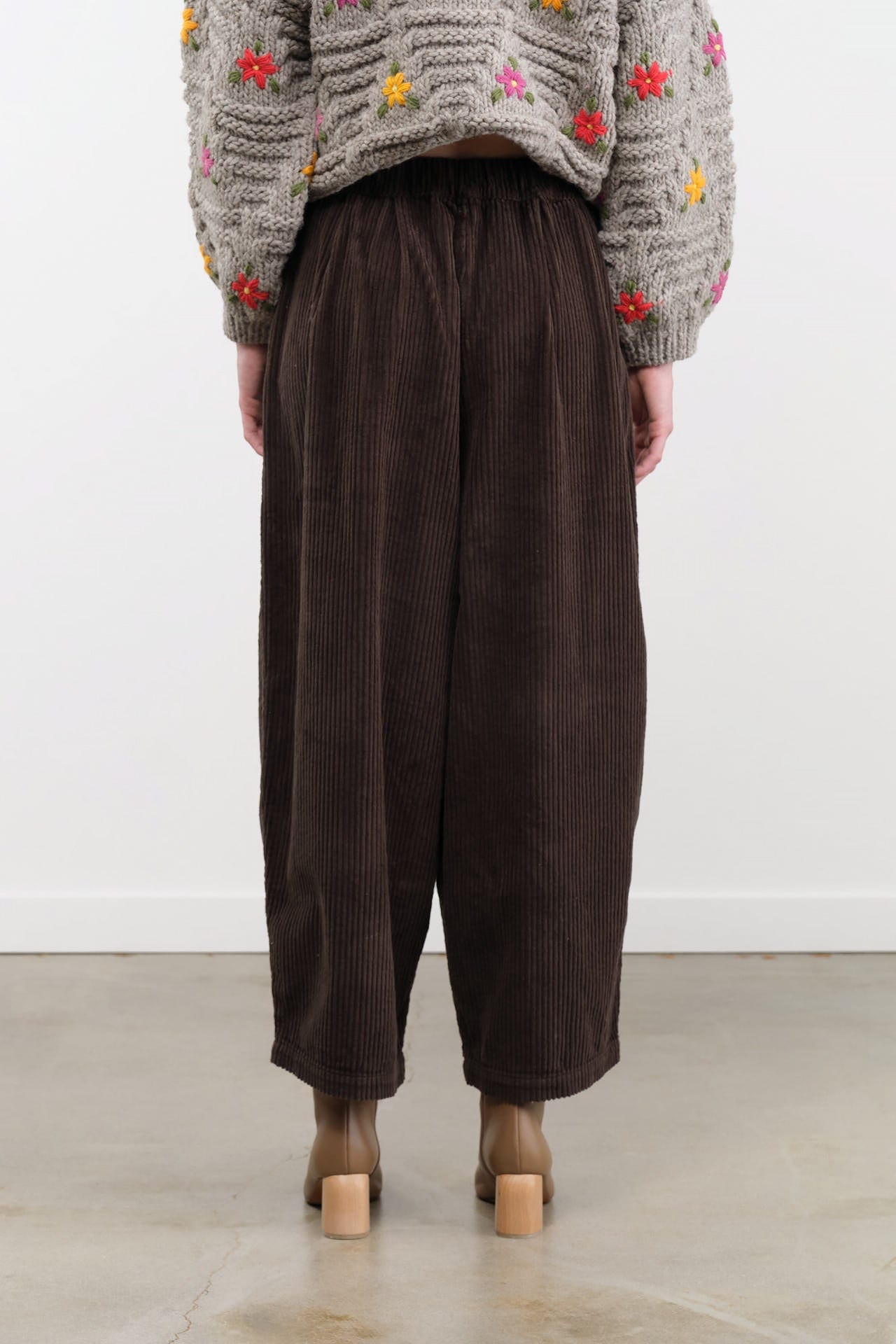 Black Crane Apparel Womens Pants Wide Pants in Dark Forest