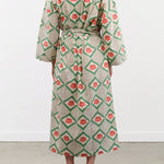 Block Shop Textiles Apparel Womens Lounge Peony Robe