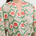 Block Shop Textiles Apparel Womens Lounge Peony Robe