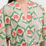 Block Shop Textiles Apparel Womens Lounge Peony Robe
