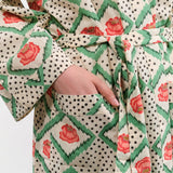 Block Shop Textiles Apparel Womens Lounge Peony Robe