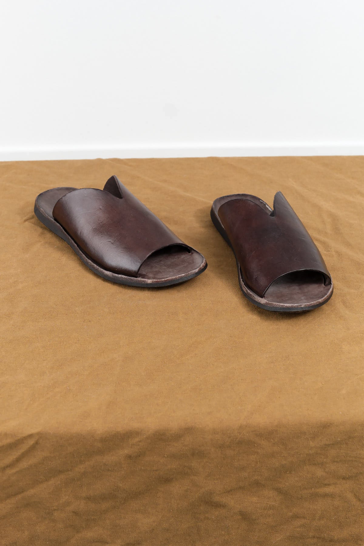 Azeca Sandal by Brador Shoes in Dark Brown