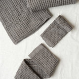Kontex Home Bath Textiles Lattice Hand Towel in Brown Brown / 33.5" L x 14.25" W