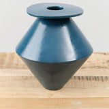 BZippy Art Ceramics Jumbo Diamond Vase Almost Teal