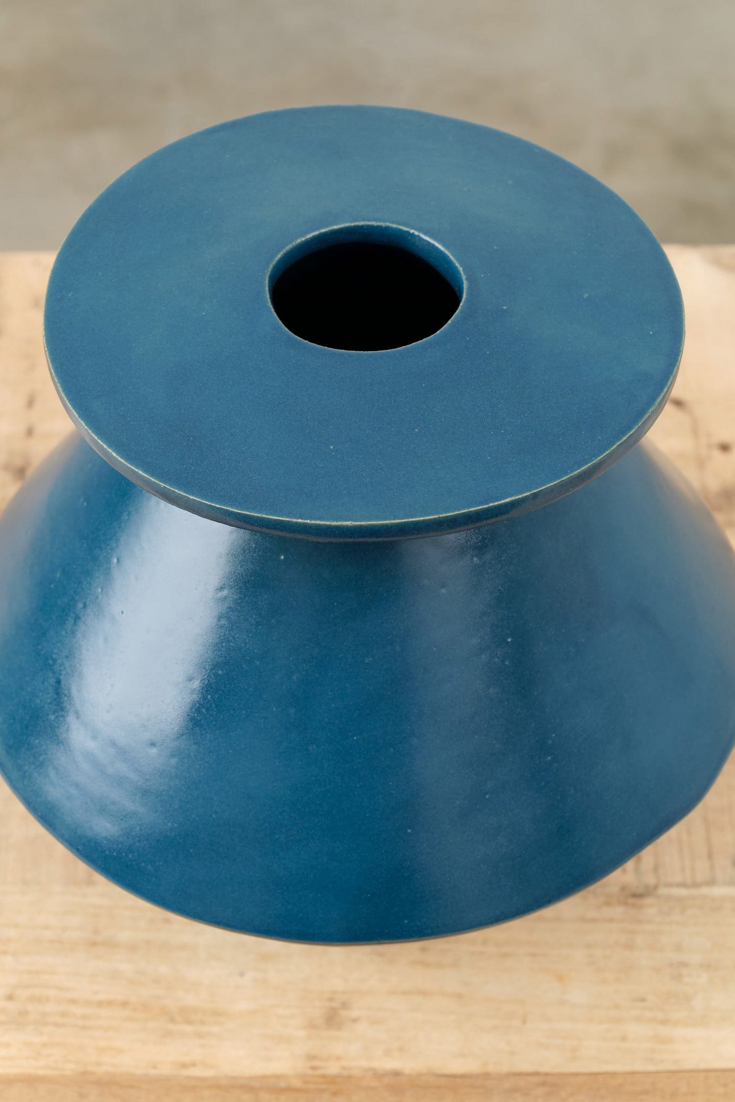 BZippy Art Ceramics Jumbo Diamond Vase Almost Teal