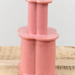 BZippy Art Ceramics Large Clover Bottle Vase Sunset Pink