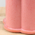 BZippy Art Ceramics Large Clover Bottle Vase Sunset Pink