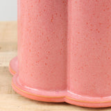 BZippy Art Ceramics Large Clover Bottle Vase Sunset Pink