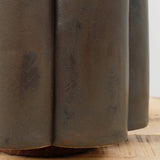BZippy Art Ceramics Short Scallop Vase in Iron Gate Iron Gate