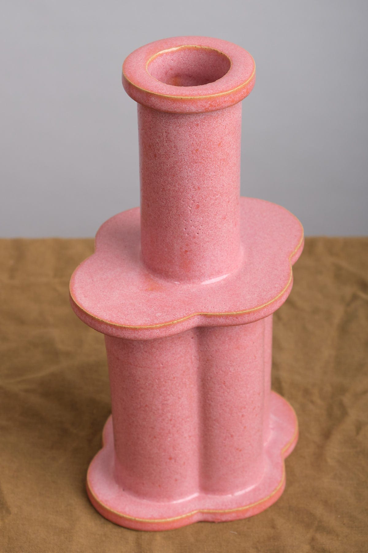 BZippy Pink Small Clover Bottle Vase