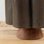 BZippy Art Ceramics Tall Scallop Vase in Iron Gate Iron Gate / 10.25" L x 8.75" W x 13" H