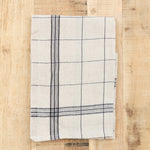 Charvet Editions Home Kitchen Towels Bistrot Tea Towel Lin/Noir / 27.5" L X 20" W