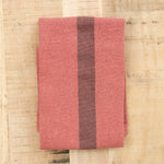 Charvet Editions Home Kitchen Towels Doudou Raye Tea Towel Brique / 27.5" L X 18" W