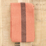 Charvet Editions Home Kitchen Towels Doudou Raye Tea Towel Terracotta / 27.5" L X 18" W