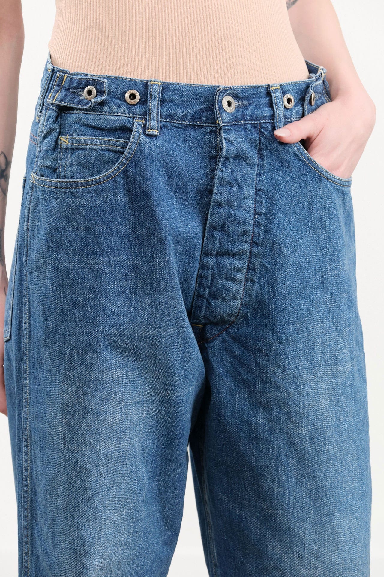 Chimala Apparel Womens Denim Unisex 12 oz W Width Denim Adjustable Waist