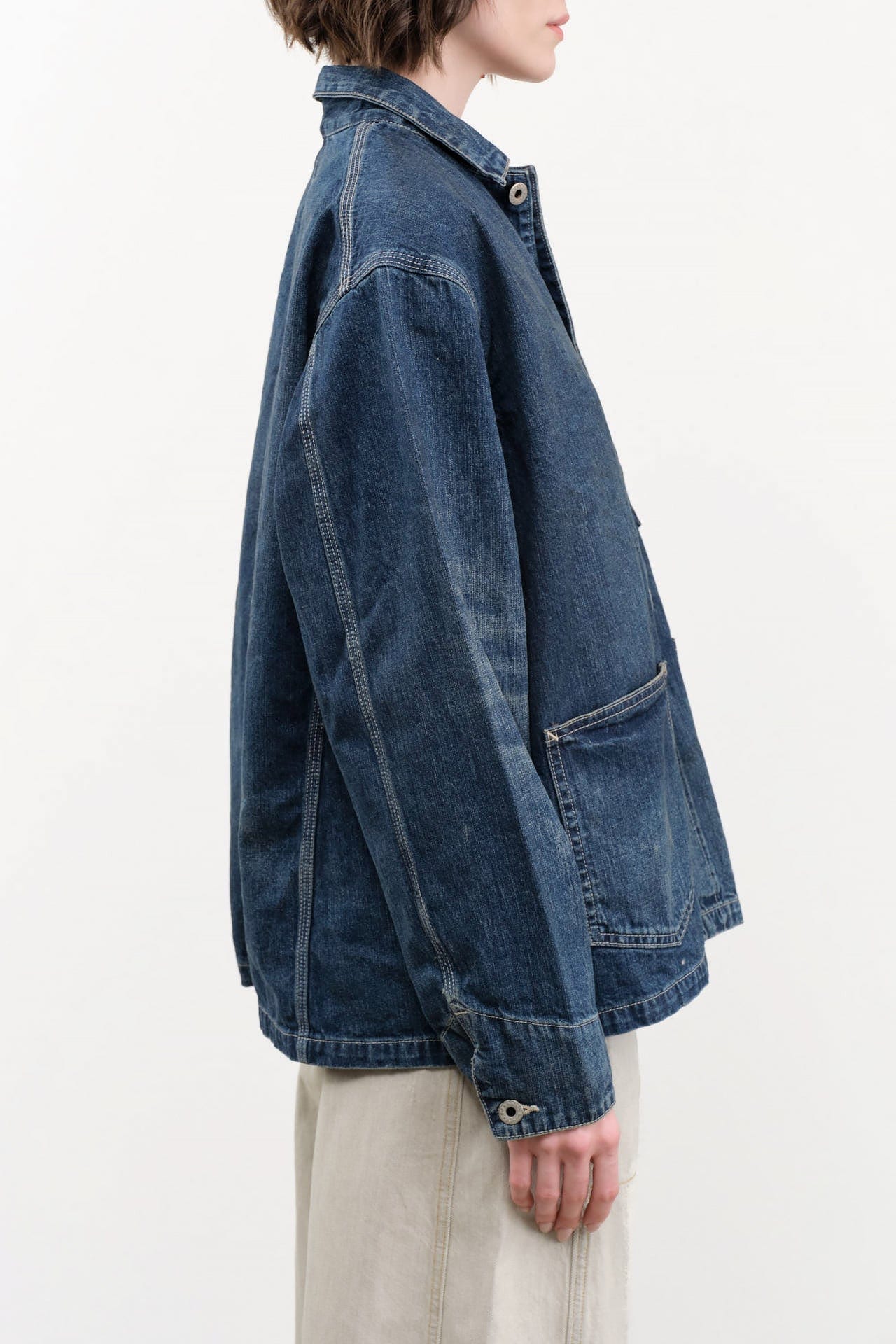 Chimala Apparel Womens Jackets Unisex Amoskeag Selvedge Denim Chore Jacket