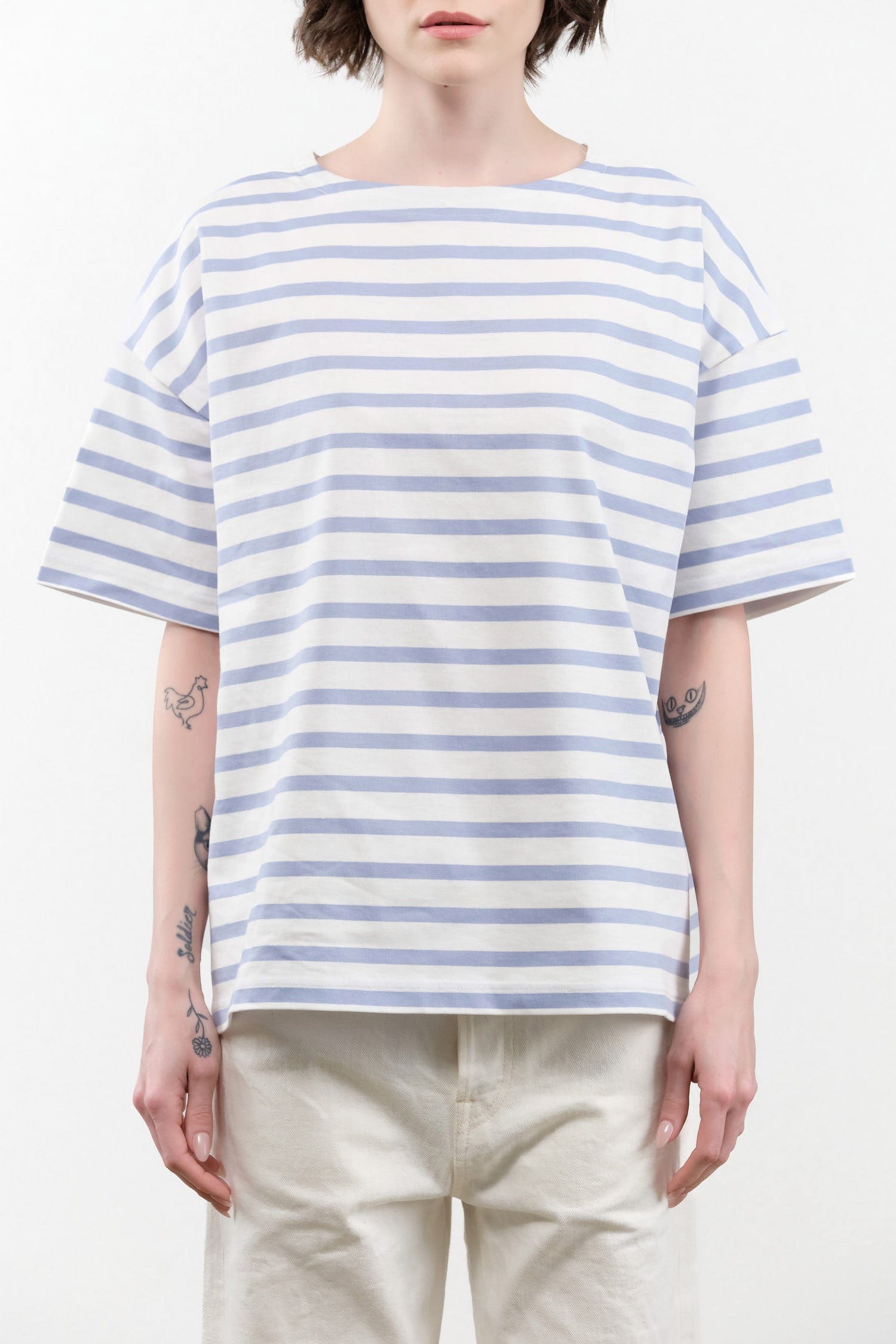 Chimala Apparel Womens Blouses Unisex Basque Border Big Tee