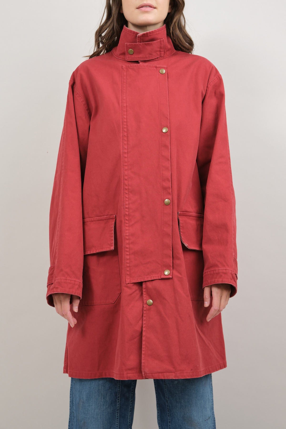 Front of Unisex Canvas Riding Coat