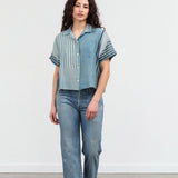 Chimala Apparel Womens Denim Used Ankle Cut 13.5 oz Selvedge Denim in Light Distress Light Distress / 25