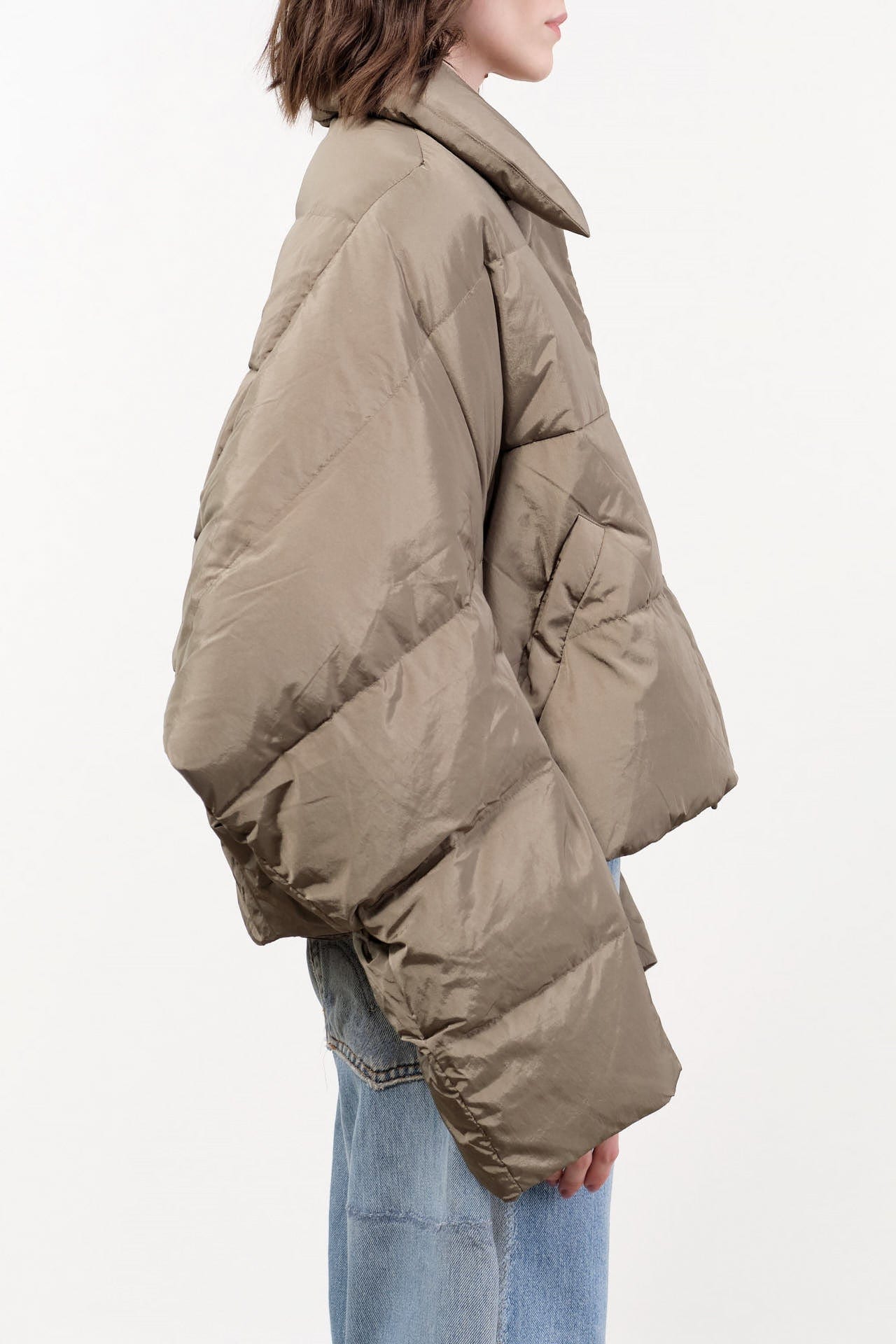 Christian Wijnants Apparel Womens Outerwear Jani Coat in Smokey Olive