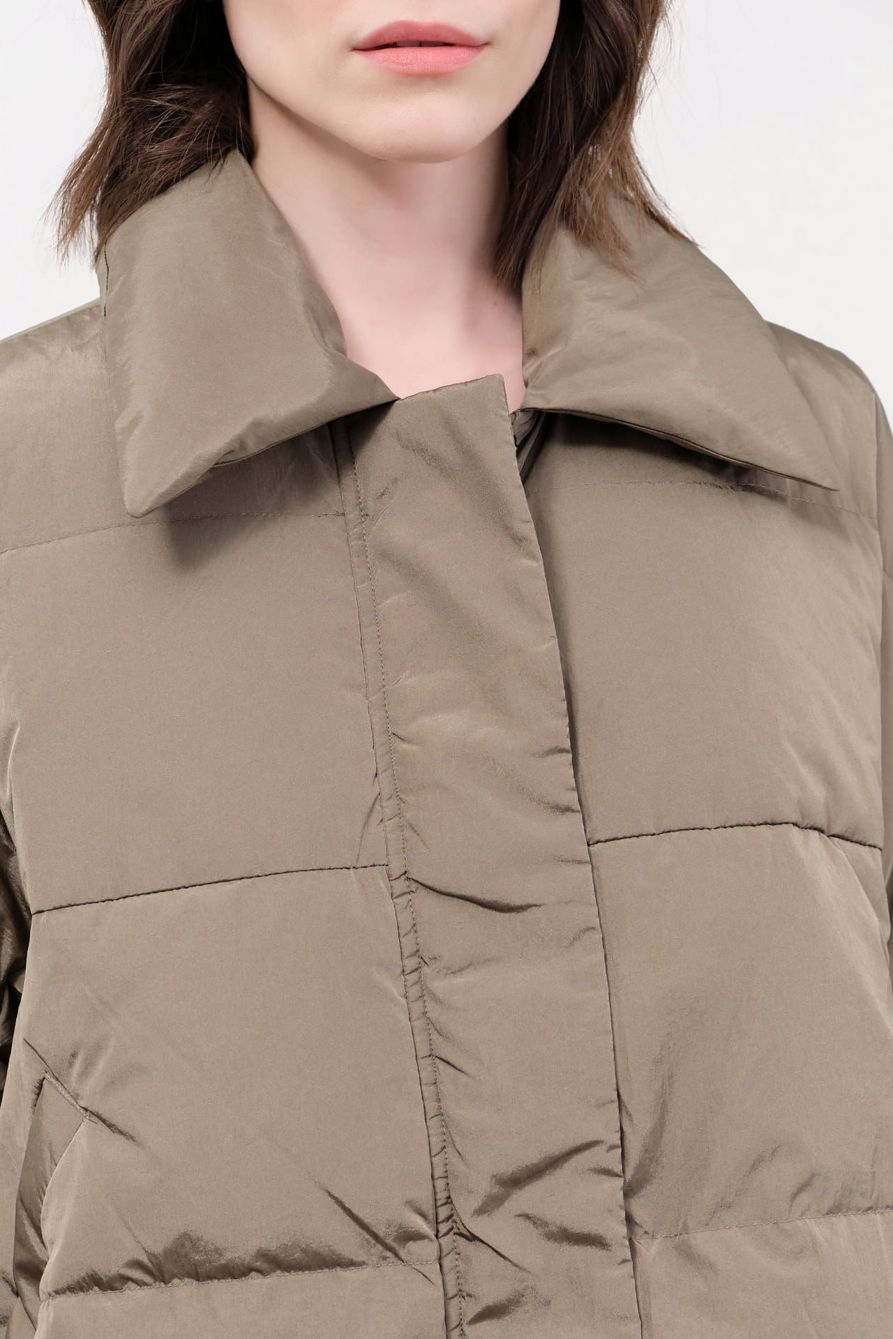 Christian Wijnants Apparel Womens Outerwear Jani Coat in Smokey Olive