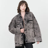 Christian Wijnants Apparel Womens Jackets Jaya Jacket Arctic Grey Denim / 34
