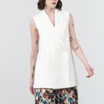 Christian Wijnants Apparel Womens Jackets Jollo Waistcoat Ivory / 34